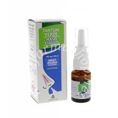 Tantum verde naso chiuso 100 mg/100 ml spray nasale, soluzione, 1 flacone da 15 ml in vetro