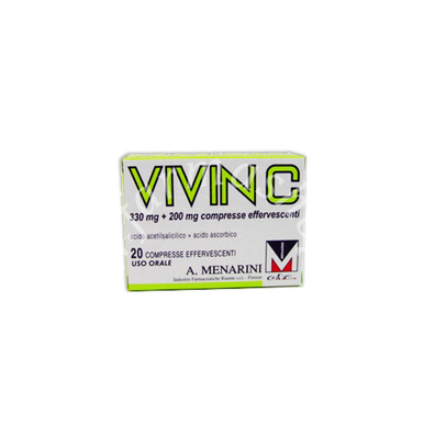 Vivin c 330 mg / 200 mg compresse effervescenti  330 mg + 200 mg compresse effervescenti 20 compresse 