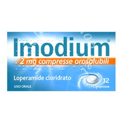 Imodium 2 mg  2 mg compresse orosolubili 12 compresse 