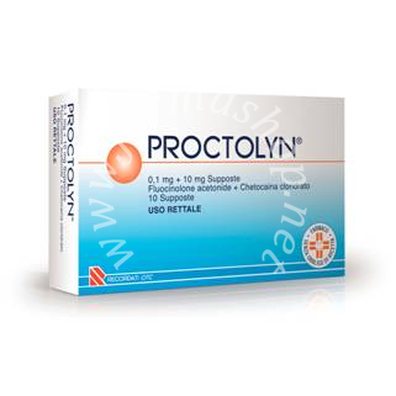 Proctolyn  0,1 mg + 10 mg supposte 10 supposte 