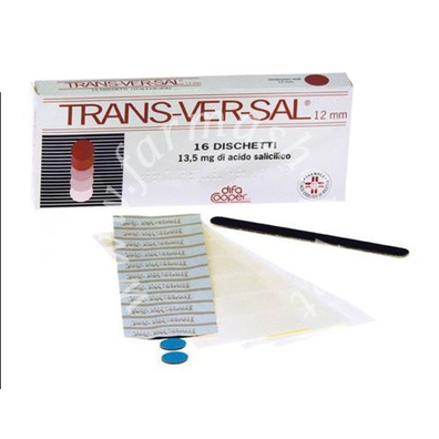 Trans-ver-sal  13,5 mg/12 mm cerotti trandermici scatola 20 cerotti transdermici 12 mm - 18 cerotti di fissaggio ed una limetta 