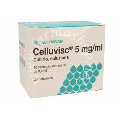 Celluvisc 5 mg/ml collirio soluzione  5 mg/ml collirio, soluzione 30 flaconcini monodose da 0,4 ml 