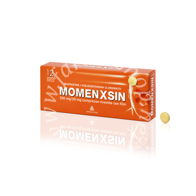 Momenxsin 200 mg/30 mg compresse rivestite con film. 200 mg/30 mg compresse rivestite con film 12 compresse in blister pvc/pvdc/al