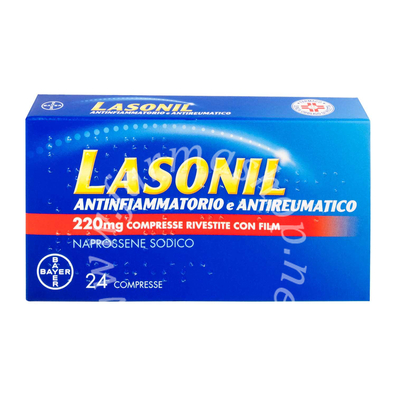 Lasonil antinfiammatorio e antireumatico 220 mg compresse rivestite con film 220 mg compresse rivestite con film 24 compresse